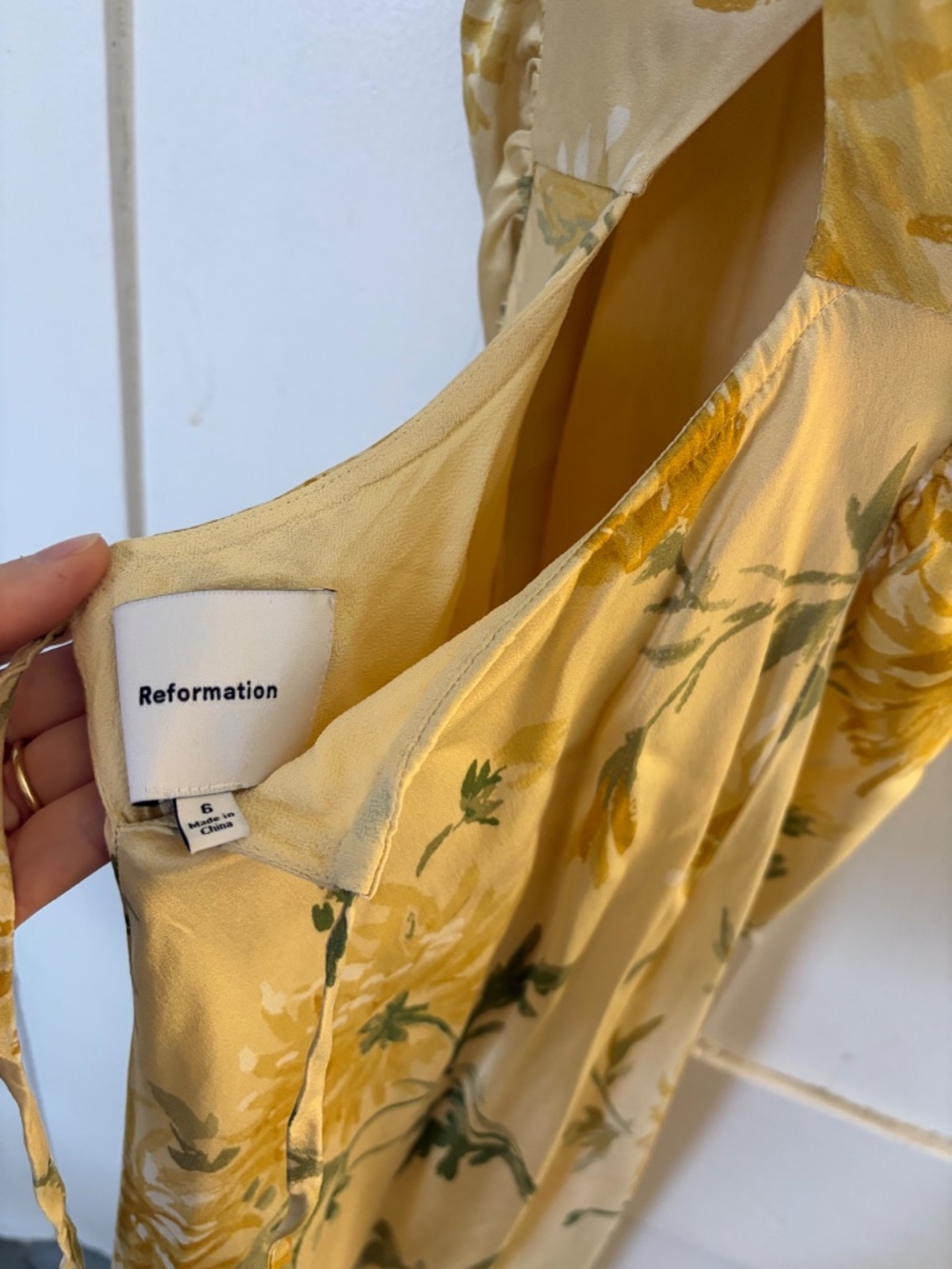 Reformation Anaiis Silk Dress - Picture 7 of 8